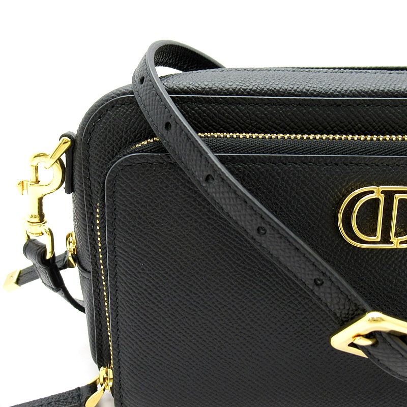 Dior Caro Double Pouch Shoulder Bag Calf Black — view 2