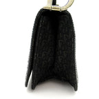 Dior Trotter Shoulder Bag Canvas Leather Black — view 3