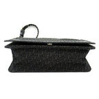 Dior Trotter Shoulder Bag Canvas Leather Black — view 6