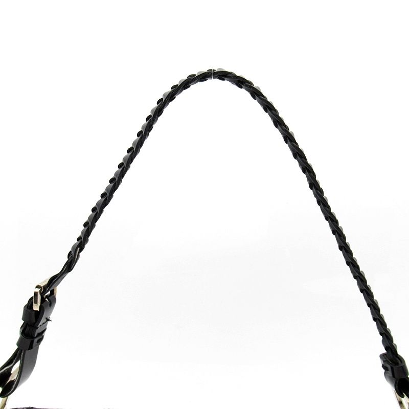 Dior Trotter Shoulder Bag Canvas Leather Black — view 2