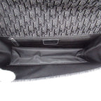 Dior Trotter Shoulder Bag Canvas Leather Black — view 7