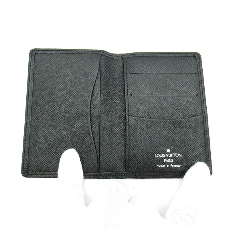 Louis Vuitton Organizer de Poche Taiga Noir — view 6