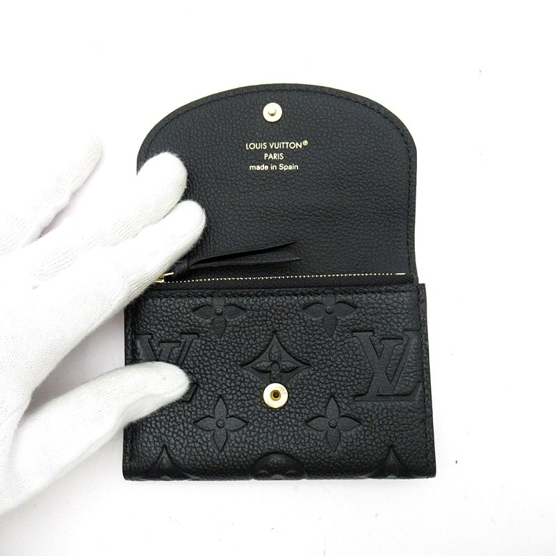 Louis Vuitton Porte-Monnaie Rosalie Empreinte Noir Coin Purse — view 6