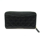 Chanel Full Zipper Wallet Caviar Leather Black — view 2