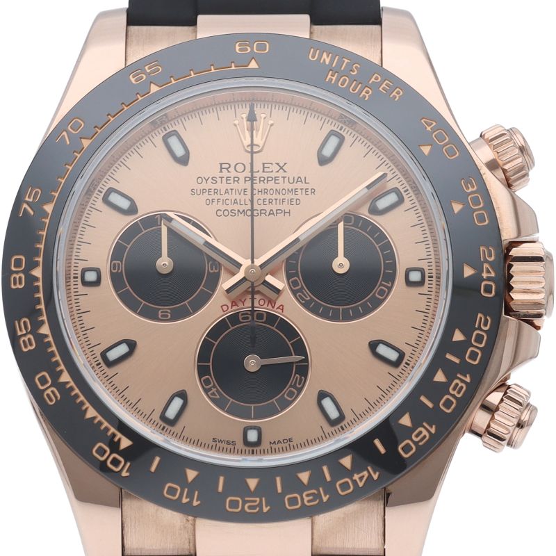 Rolex Cosmograph Daytona Watch Box 18k Pink Gold Rubber Black Finish
