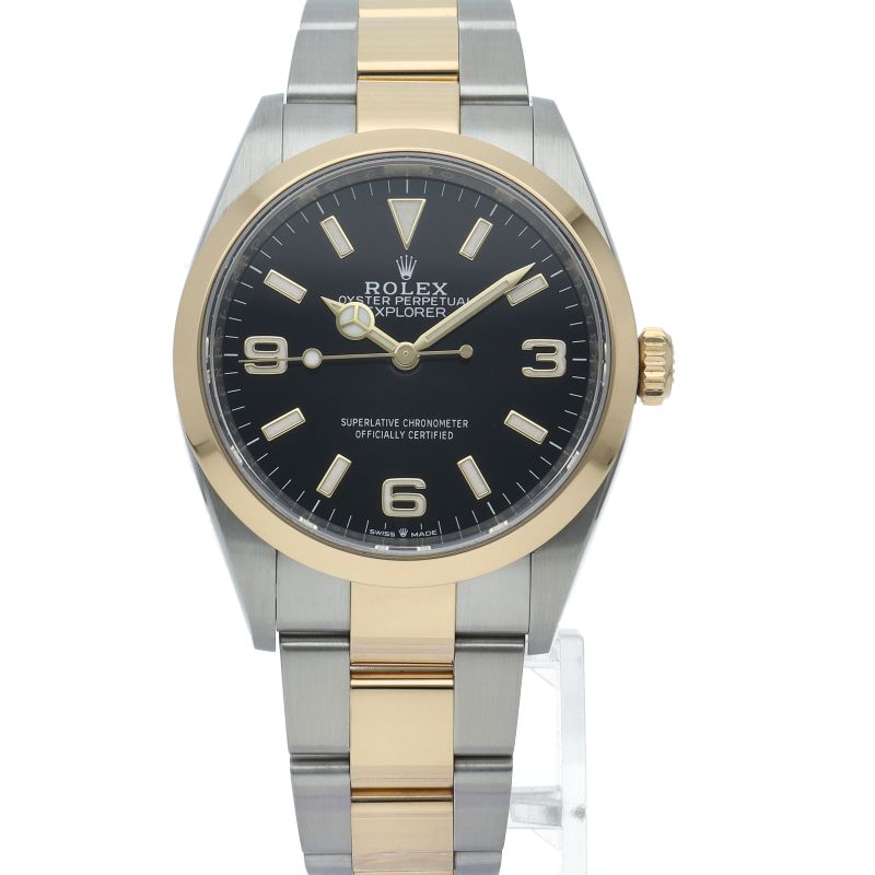 Rolex Watch Box 18k Yellow Gold SS Black Polished — view 2