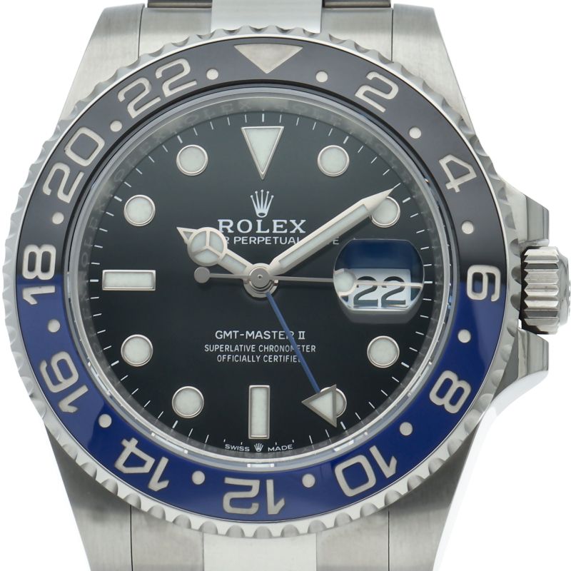 Rolex GMT Master 2 Watch Oyster OH Finished Box SS Black OH Specification
