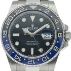 Rolex GMT Master 2 Watch Oyster OH Finished Box SS Black OH Specification
