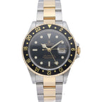 Rolex GMT Master 2 Buckle 18k Yellow Gold SS Watch Black Polished Beauty — view 2