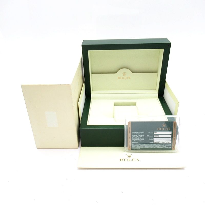 Rolex Submarinade Date Roulette Box SS Watch Black Polished Beauty — view 6
