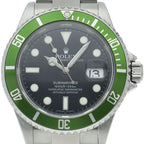 Rolex Submariner Date Green Roulette Lime Bezel Box SS Watch Black