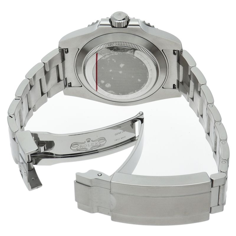 Rolex Submariner Date Watch Mirror Buckle Box SS Black Polished — view 5