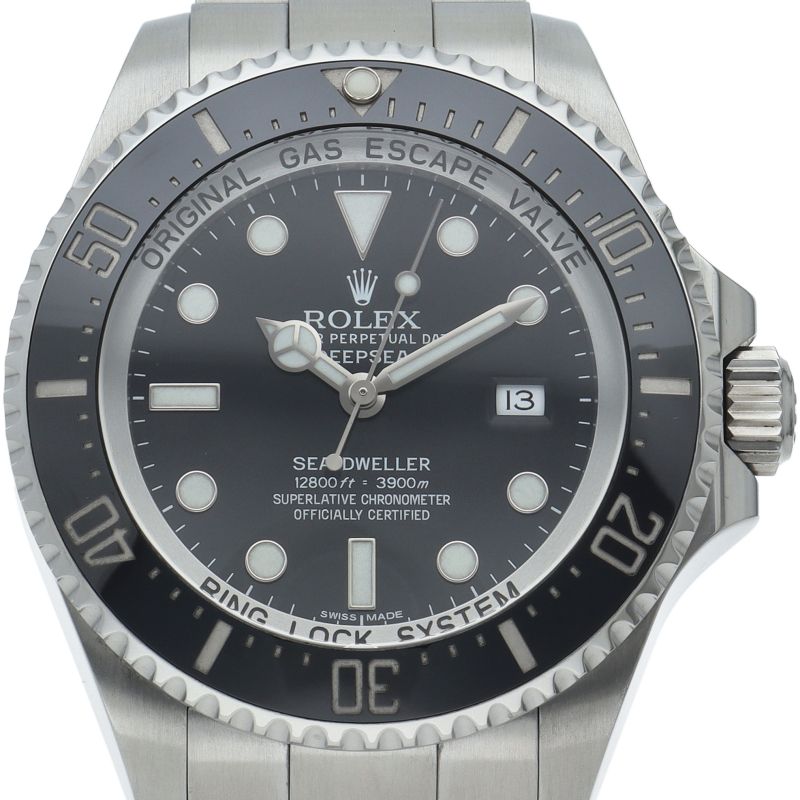 Rolex Sea Dweller Deepsea Watch Box SS Black Polished