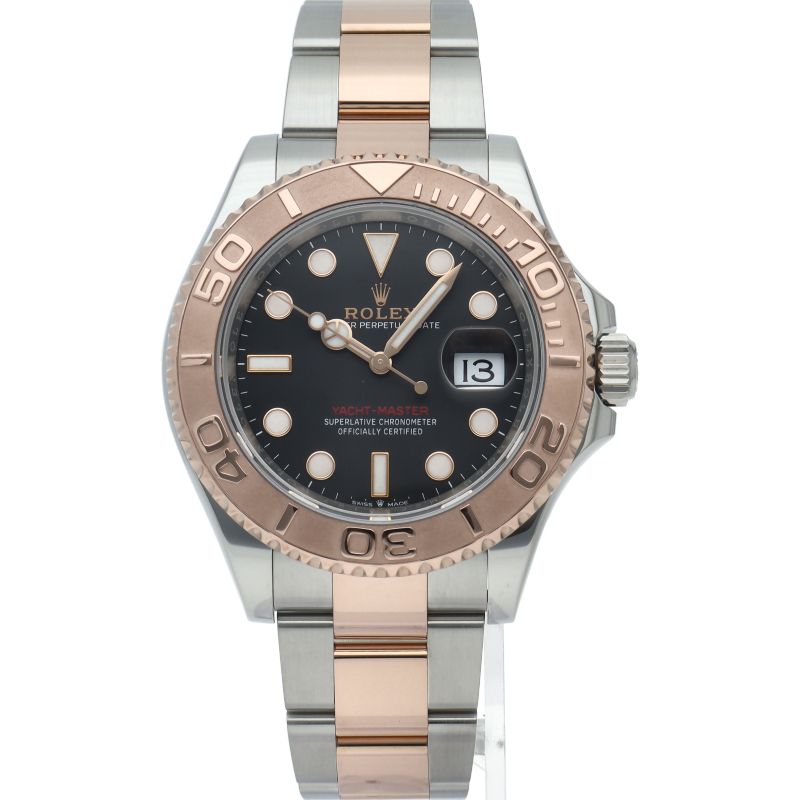 Rolex Yottomar Star 40 Watch Box 18k Pink Gold SS Black Polished — view 2