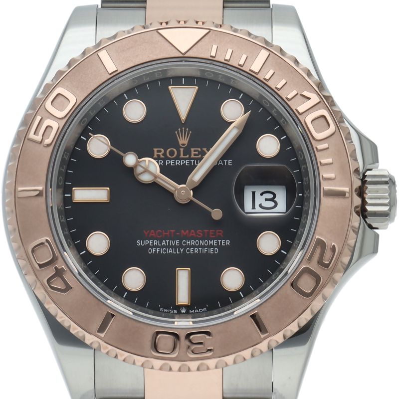 Rolex Yottomar Star 40 Watch Box 18k Pink Gold SS Black Polished