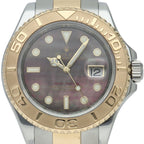 Rolex Yachtmaster Star Watch Roulette Black Shell Box 18k Yellow Gold SS