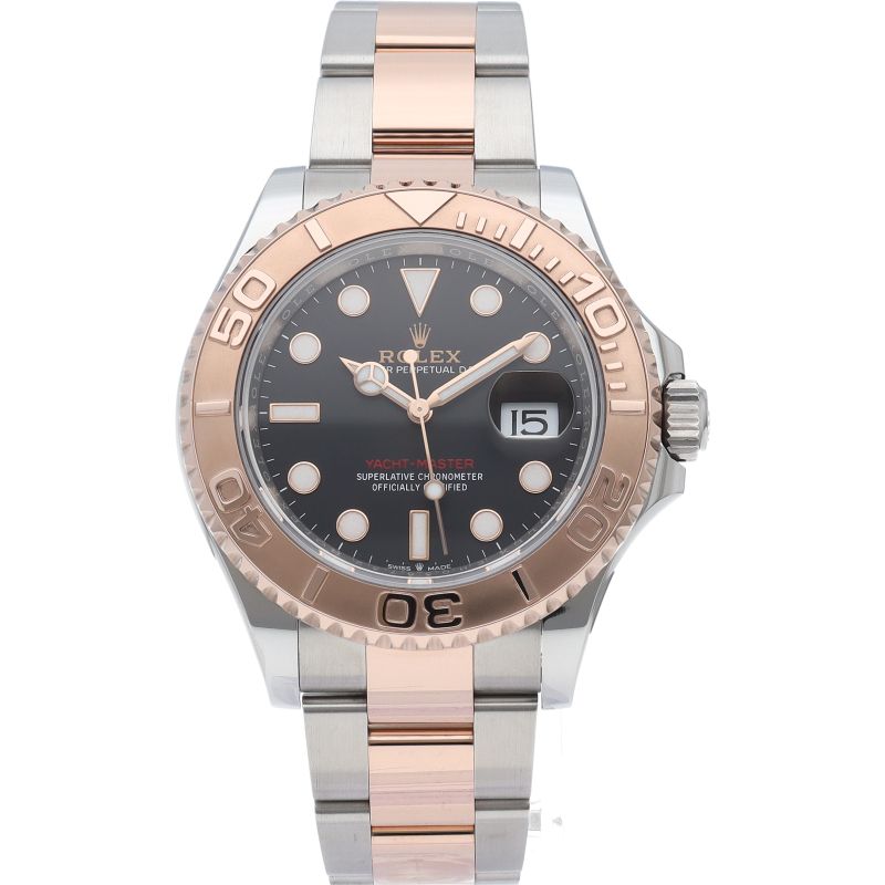 Rolex Yottomar Star 40 Watch 18k Pink Gold SS Black Polished — view 2