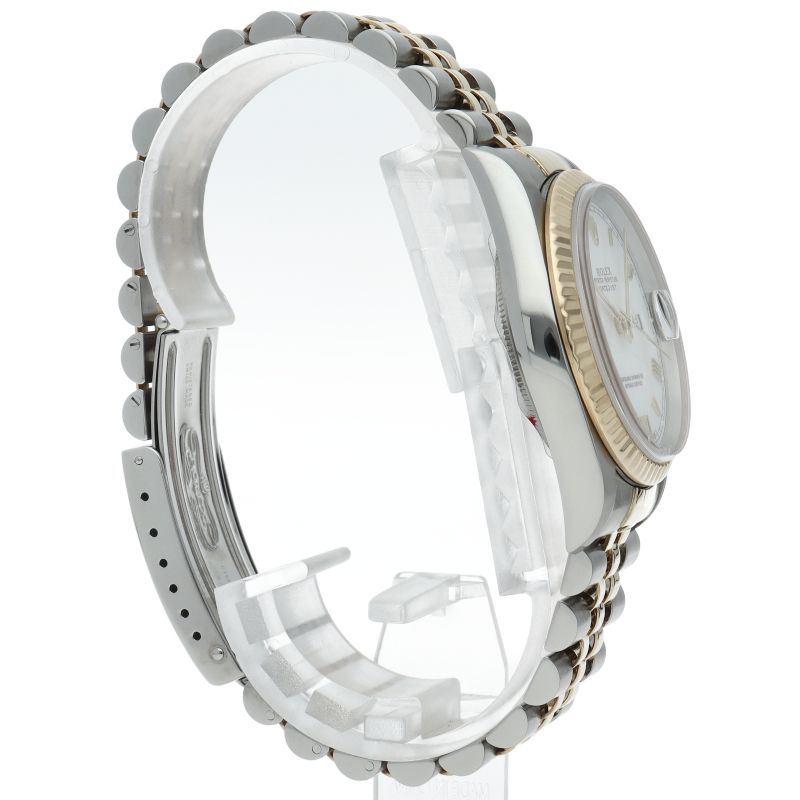 Rolex Datejust Watch 18k Yellow Gold SS White Polished — view 4