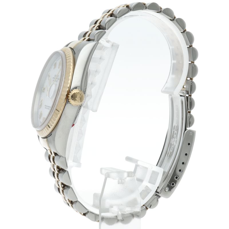 Rolex Datejust Watch 18k Yellow Gold SS White Polished — view 3