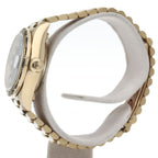 Rolex Datejust Watch Diamond Saffiano Bezel Box 18k Yellow Gold les — view 3