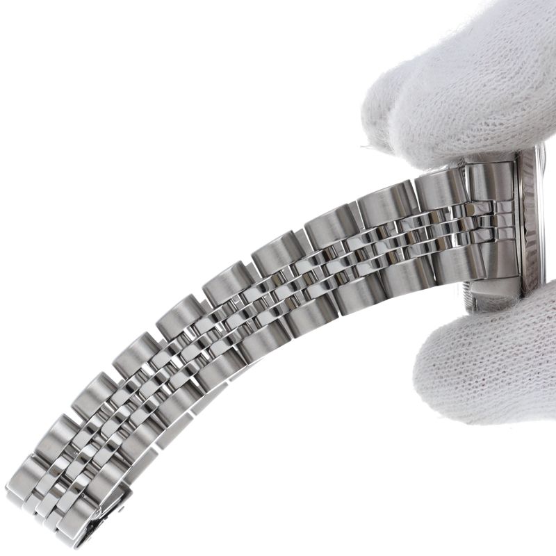 Rolex Datejust Watch Diamond Box 18k White Gold SS les — view 7