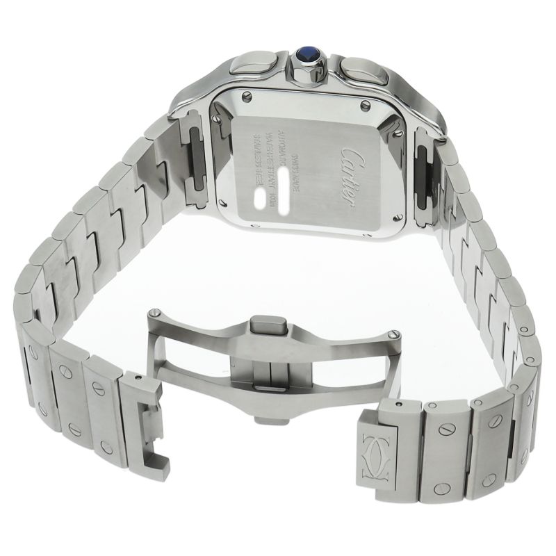Cartier Santos de Cartier Chronograph Watch SS Silver — view 5