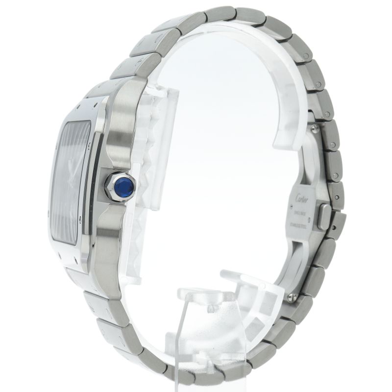 Cartier Santos de Cartier Dual Time Watch LM SS — view 3