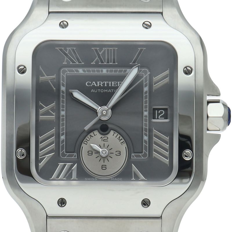 Cartier Santos de Cartier Dual Time Watch LM SS