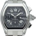 Cartier Roadster XL Chronograph Watch SS Black
