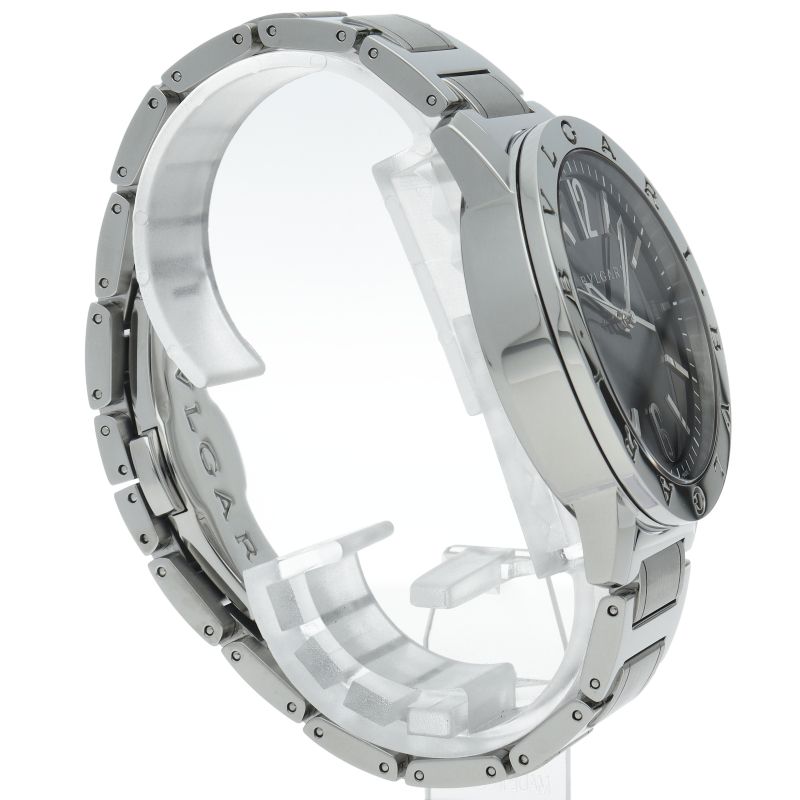 Bvlgari Watch 41 Auto SS Black Polished — view 4