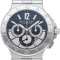 Bvlgari Diagono Calibro 303 Chronograph Watch 42 Box SS Menu