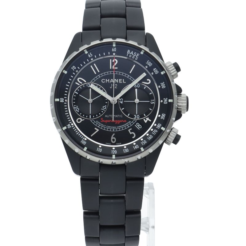 Chanel Superleggera Watch 41 Chronograph Box Ceramic Black — view 2