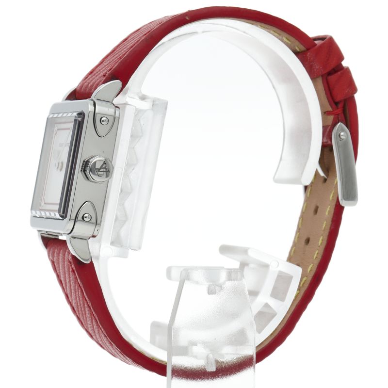 Louis Vuitton Amplisse PM Watch SS Leather Silver Polished — view 3