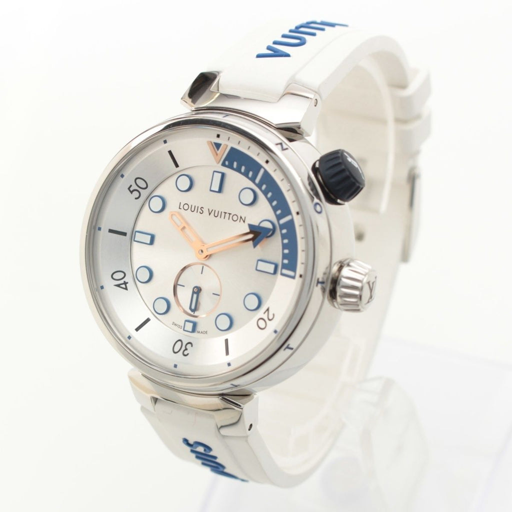 Louis Vuitton Tambour Street Diver Automatic Winding Watch Silver Dial Pacific — view 2