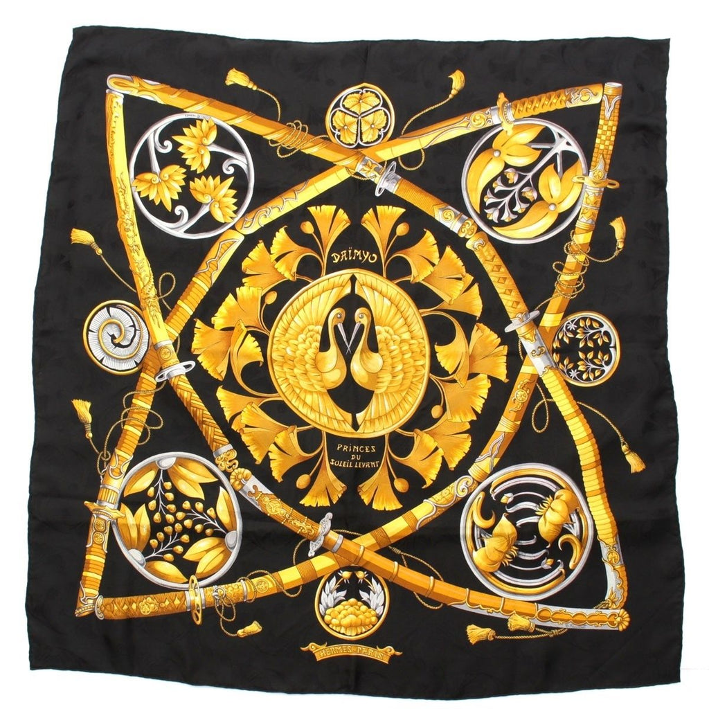 Hermes Carre 90 Daimyo Princes du Soleil Levant Prince of the Land of the