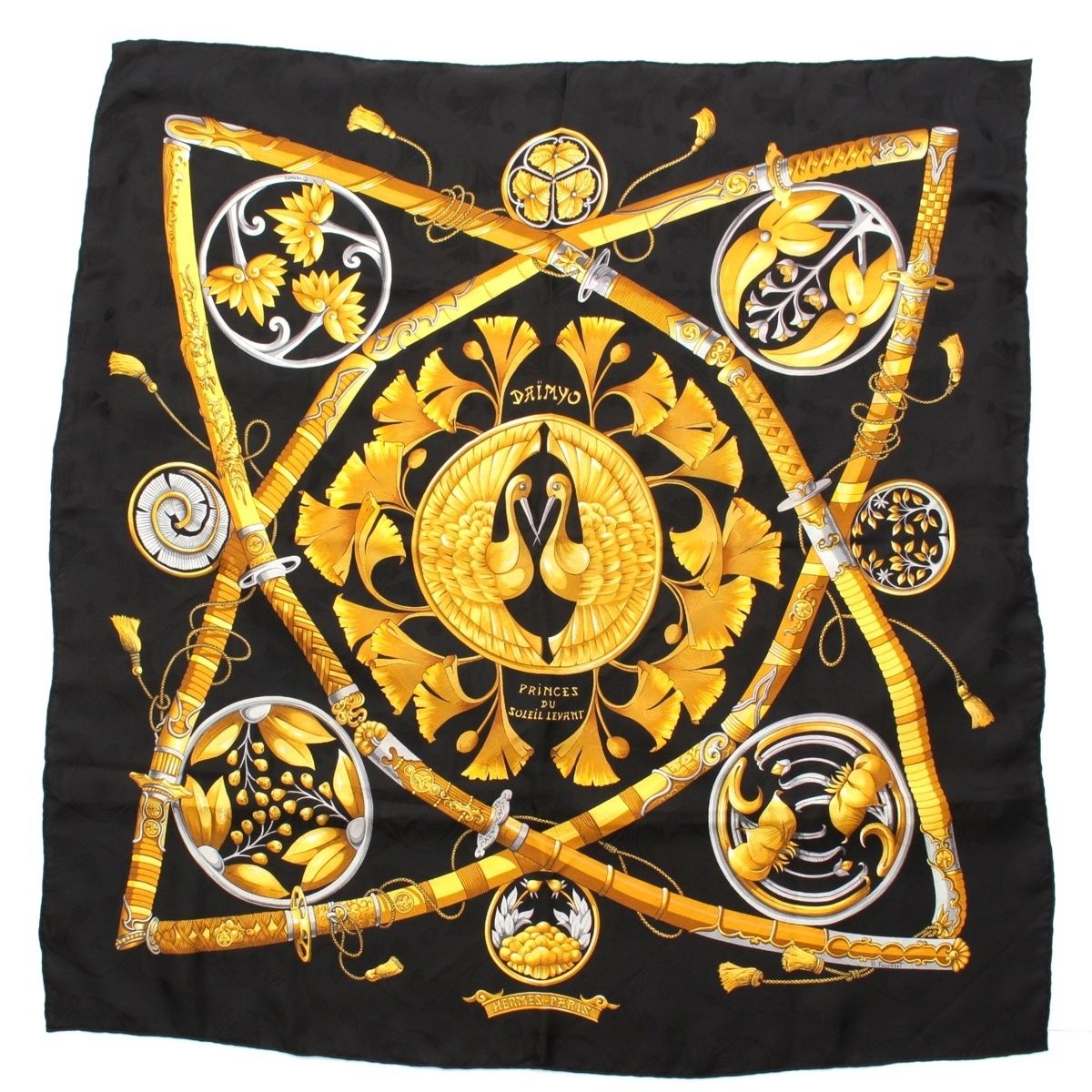 Hermes Carre 90 Daimyo Princes du Soleil Levant Prince of the Land of the