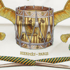 Hermes Carre 90 les Tambours Taiko Silk Scarf Green — view 7