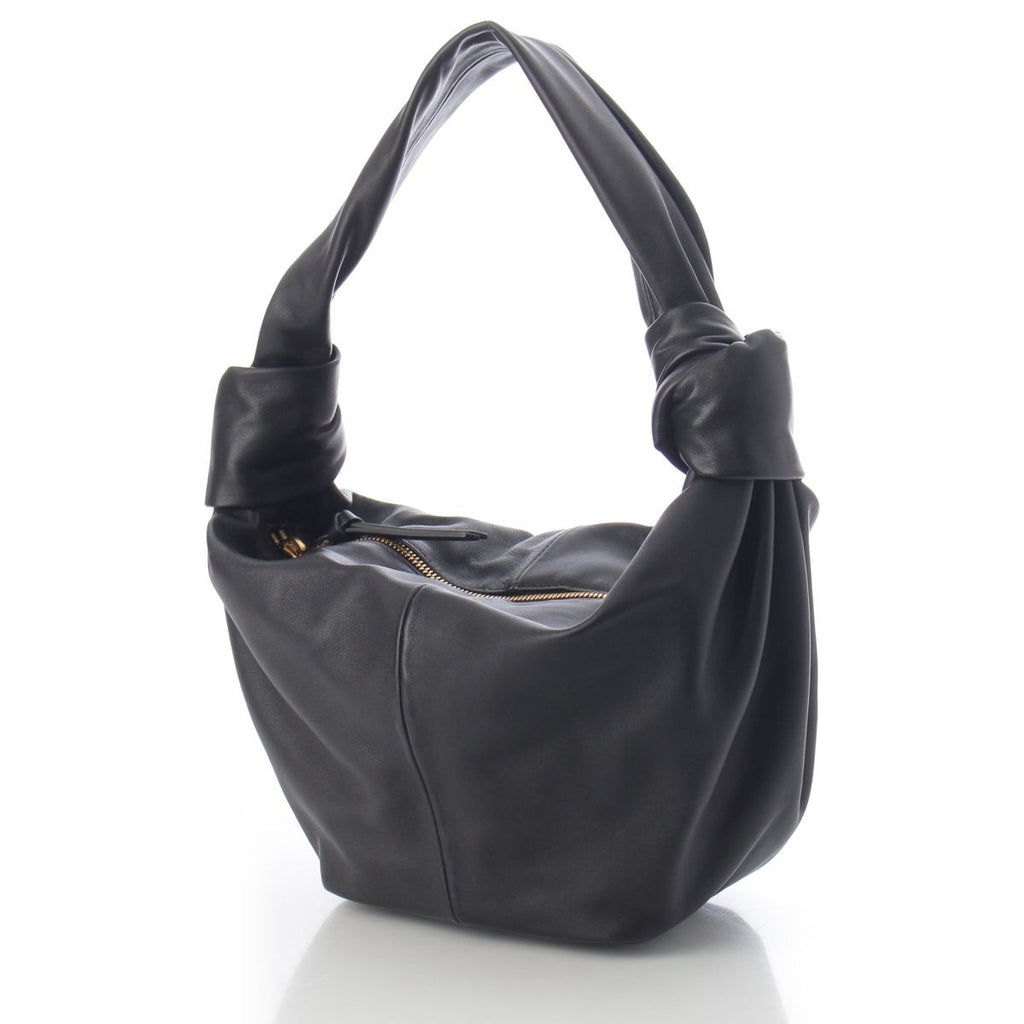 Bottega Veneta Double Knot Leather Mini Handbag Black — view 2