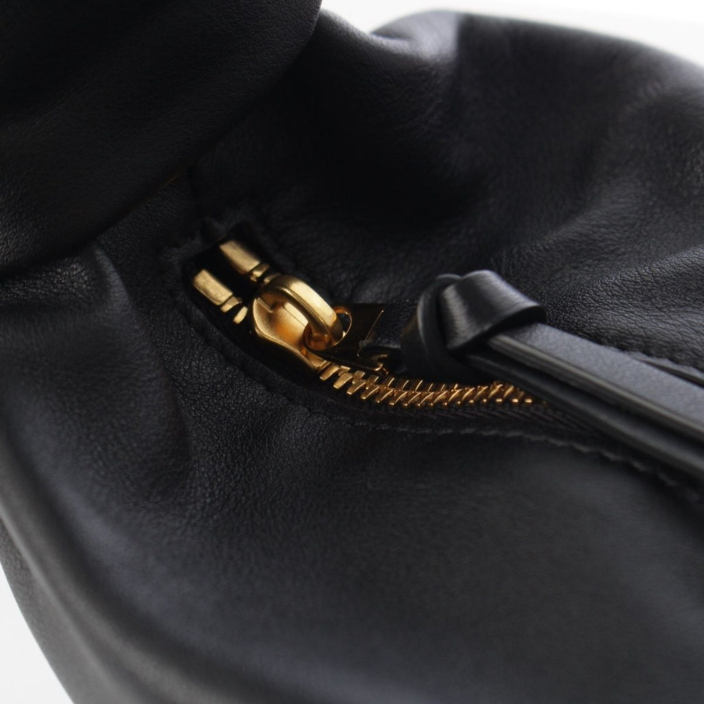 Bottega Veneta Double Knot Leather Mini Handbag Black — view 8