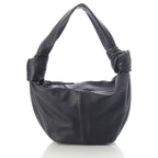 Bottega Veneta Double Knot Leather Mini Handbag Black