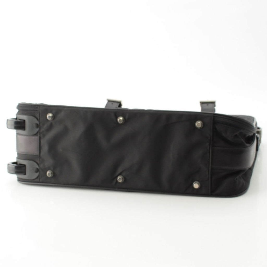 Prada Tessuto Nylon Travel Bag Case Triangle Logo a Black — view 6
