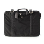 Prada Tessuto Nylon Travel Bag Case Triangle Logo a Black