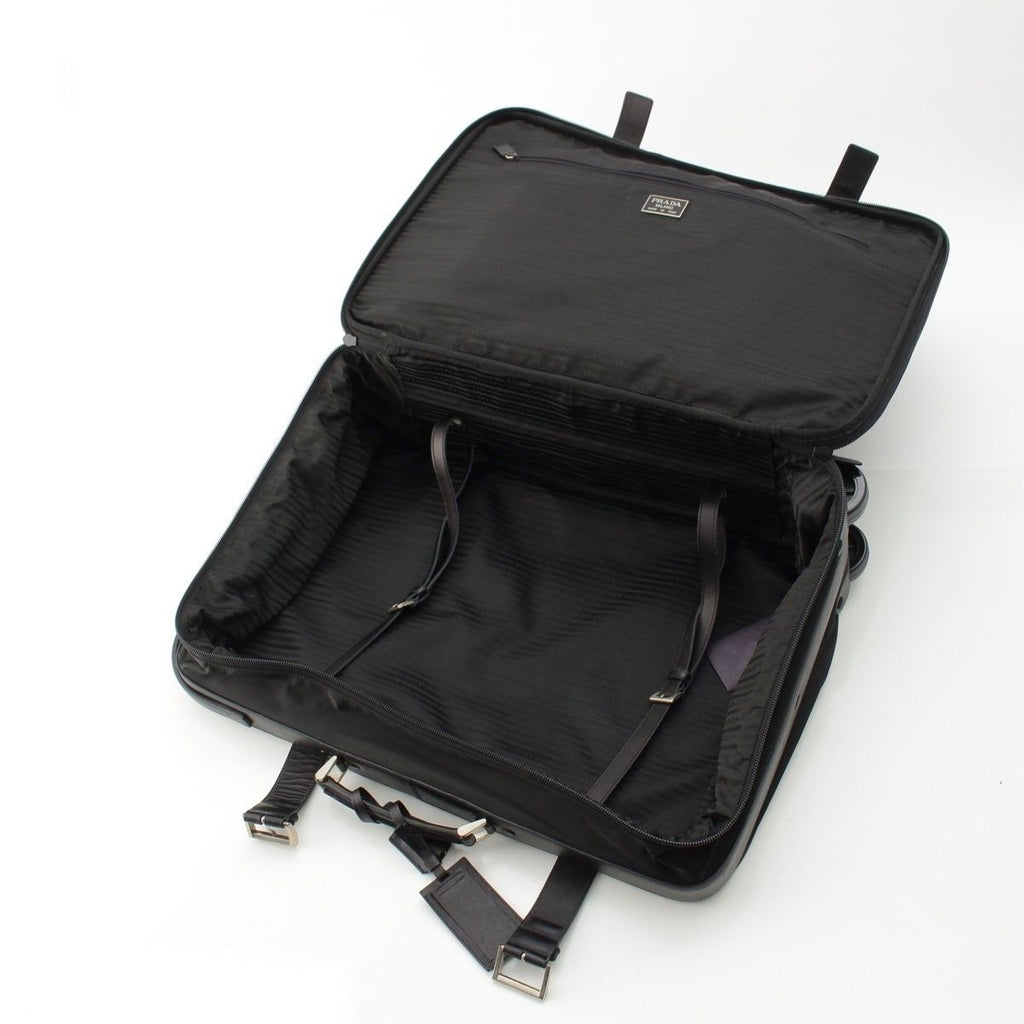 Prada Tessuto Nylon Travel Bag Case Triangle Logo a Black — view 7