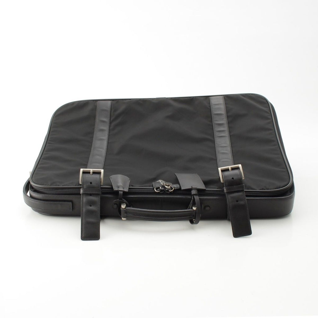 Prada Tessuto Nylon Travel Bag Case Triangle Logo a Black — view 5