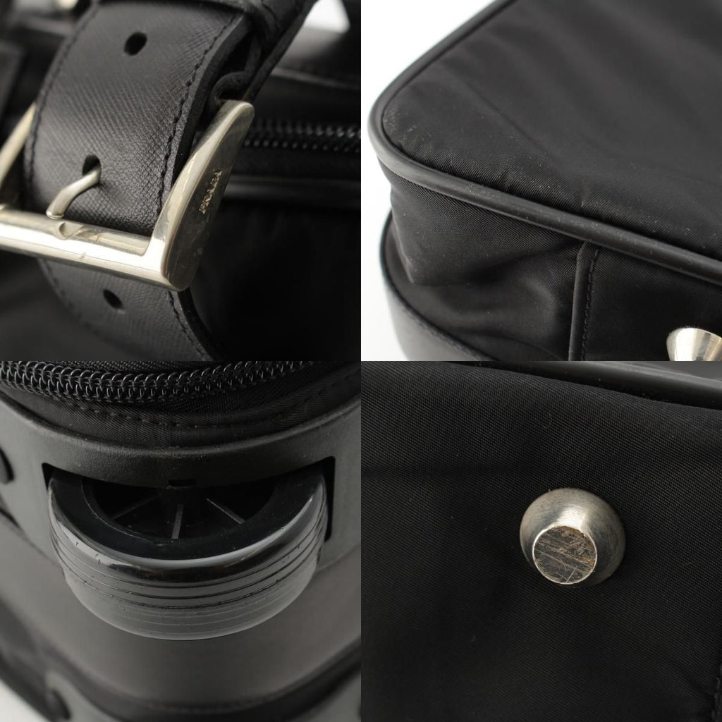 Prada Tessuto Nylon Travel Bag Case Triangle Logo a Black — view 9