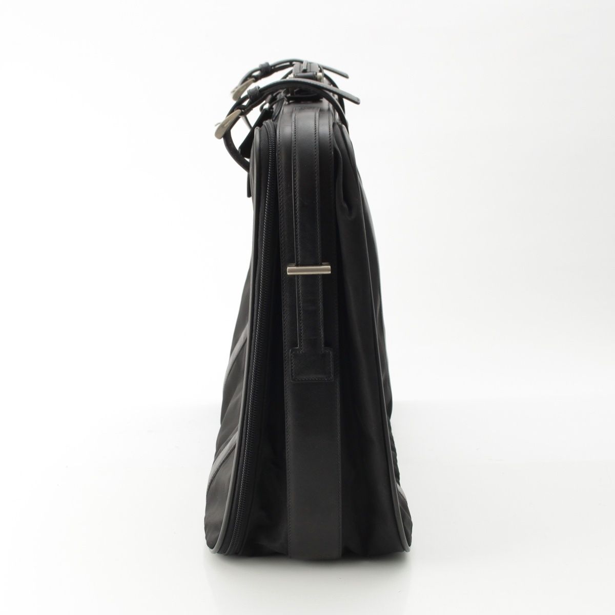 Prada Tessuto Nylon Travel Bag Case Triangle Logo a Black — view 3