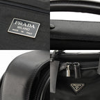 Prada Tessuto Nylon Travel Bag Case Triangle Logo a Black — view 8