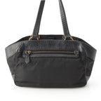 Prada Leather Nylon Trim Handbag Black — view 5