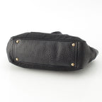 Prada Leather Nylon Trim Handbag Black — view 6