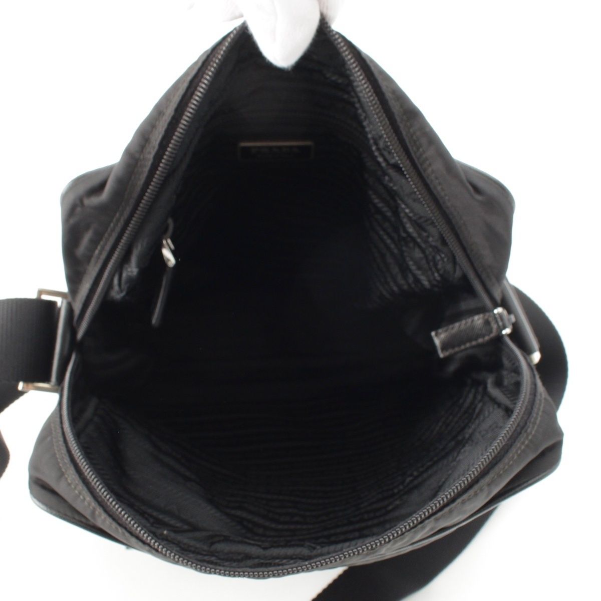 Prada Shoulder Messenger Bag Black — view 6